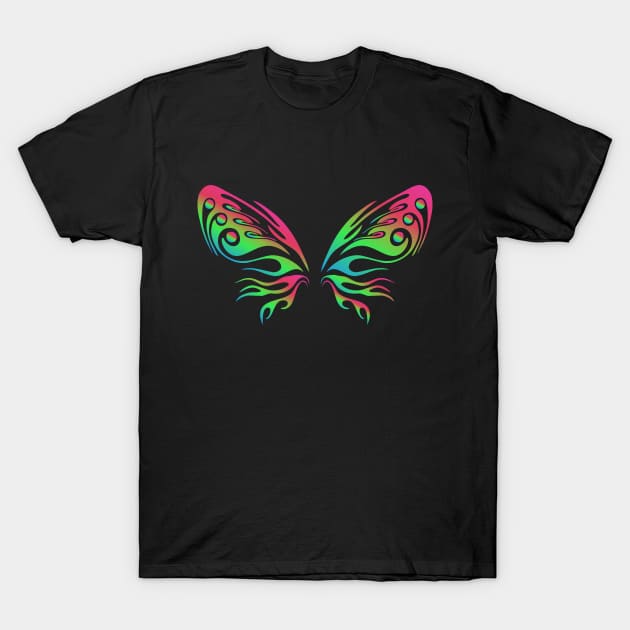 Colourful butterfly T-Shirt by PallKris